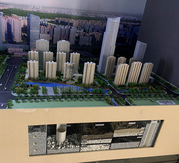 贡觉县建筑模型